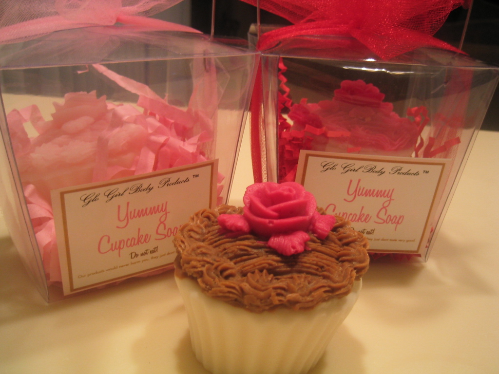 Rose Cupcake Soap 5 oz