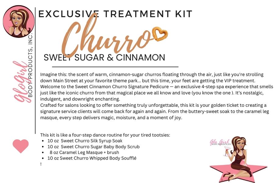 Churro Sweet Cinnamon – Signature Pedicure Treatment Kit (4 STEP)
