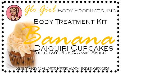 Banana Daiquiri Cupcake topped with Caramel Rum Sauce- 3 Steps