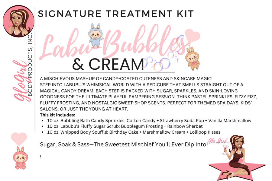 Labu-Bubbles & Cream™ - Signature Treatment Kit, Fluffy, bubbly, candy-sweet luxury with a twist of mischievous charm