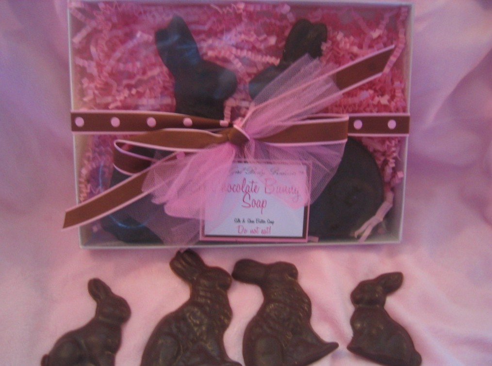 Chocolate Bunny Soap Set