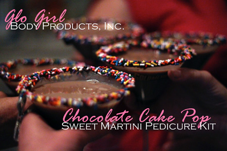Chocolate Cake Pop Martini Pedicure