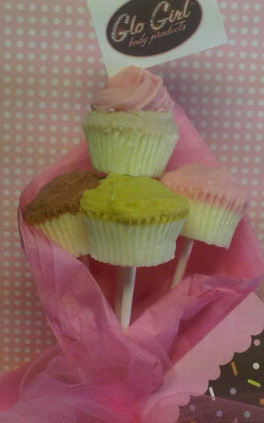 Mini Cupcake Soap Pops 4 pcs