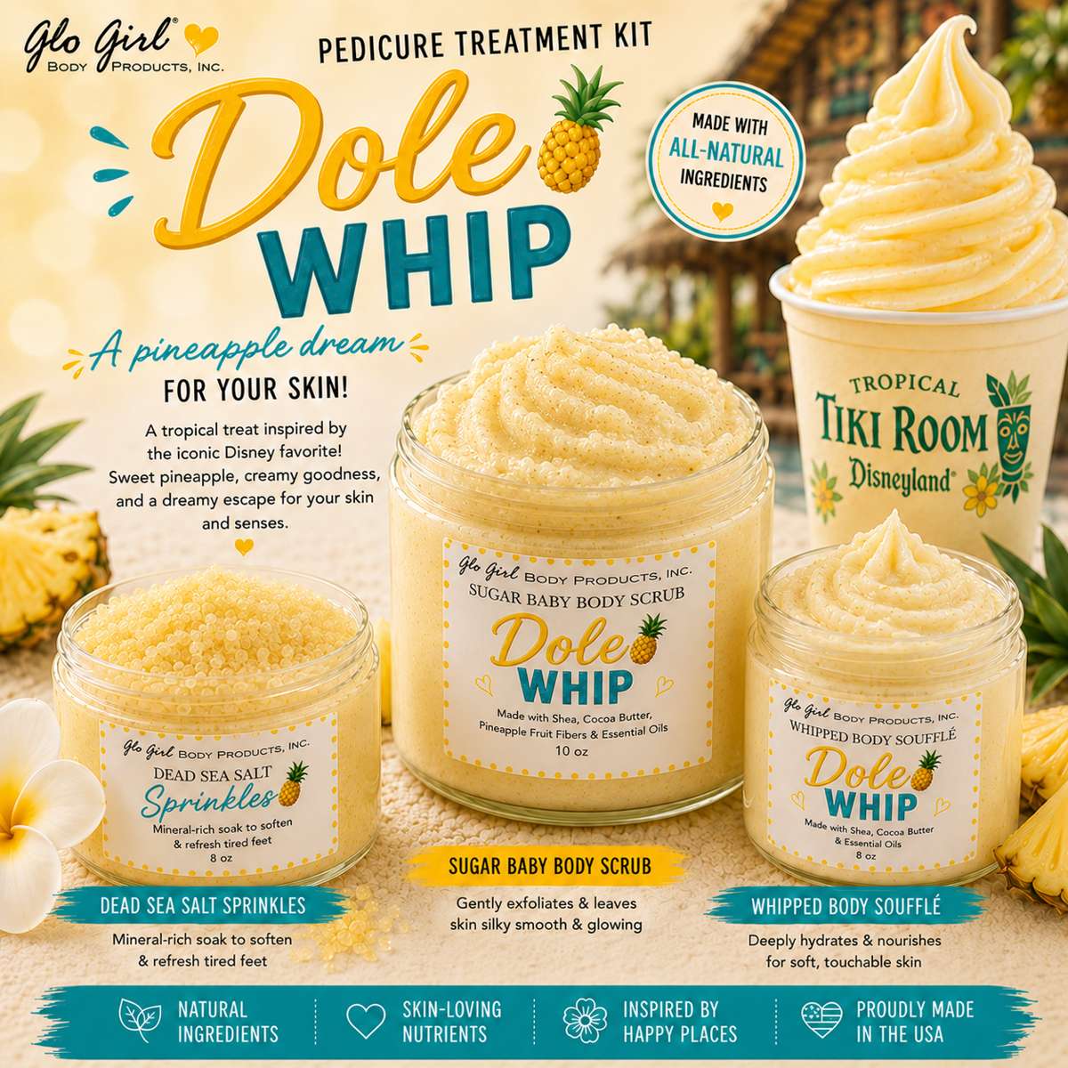 Pineapple Whip Dip - Treatment Kit (10 pedicures)