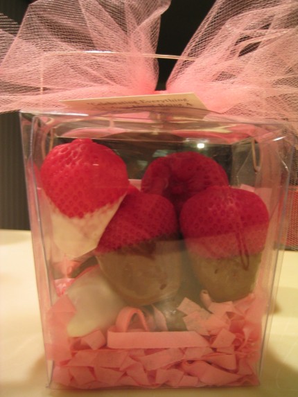 Chocolate Dipped Strawberry Soap 6 Pcs