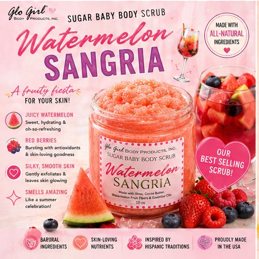 Watermelon Sangria Sugar Baby Body Scrub - 10 oz